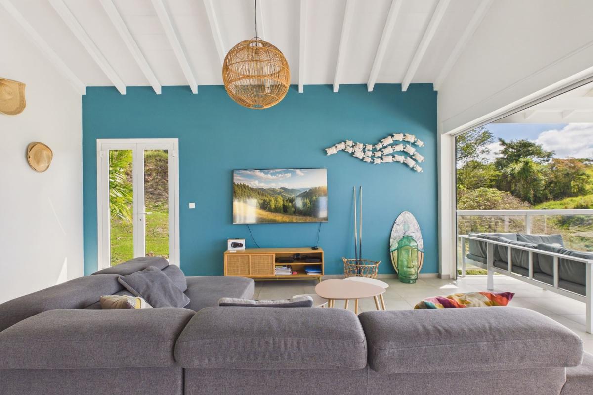 Location villa martinique 13 personnes 4 chambres - salle de vie 2